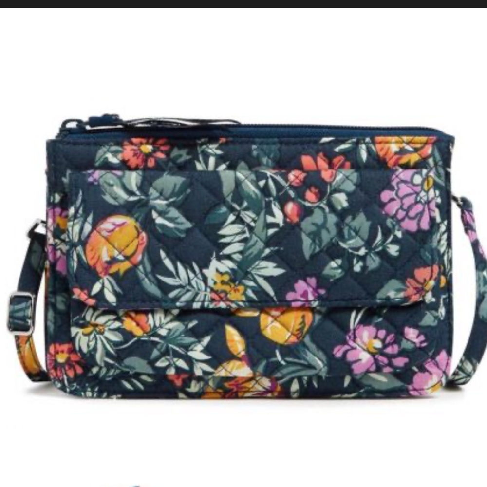 Vera‎ Bradley Floral Quilted Crossbody Bag